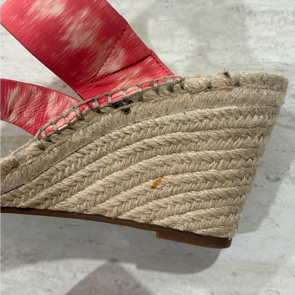 NWOT Vince Camuto Coral Espadrille Wedge Sandals Size 8.5 Spring Summer - Picture 5 of 5